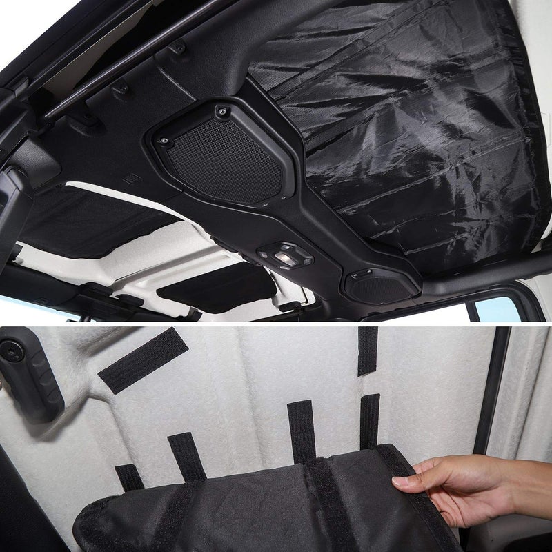 RT-TCZ for Jeep JLU Ceiling Liners Insulation, Headliner Roof Panels for Jeep Wrangler JLU 2018-Present 4-Door Headheater Pad - Image 5